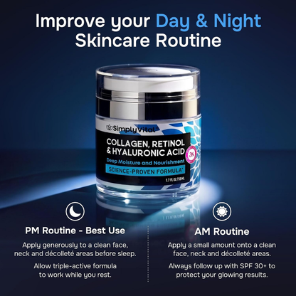 Hidratante de Retinol, Colágeno y Ácido Hialurónico