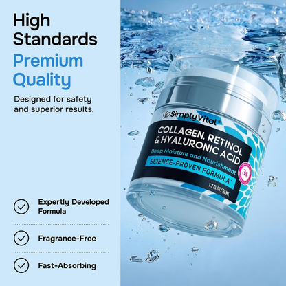 Hidratante de Retinol, Colágeno y Ácido Hialurónico