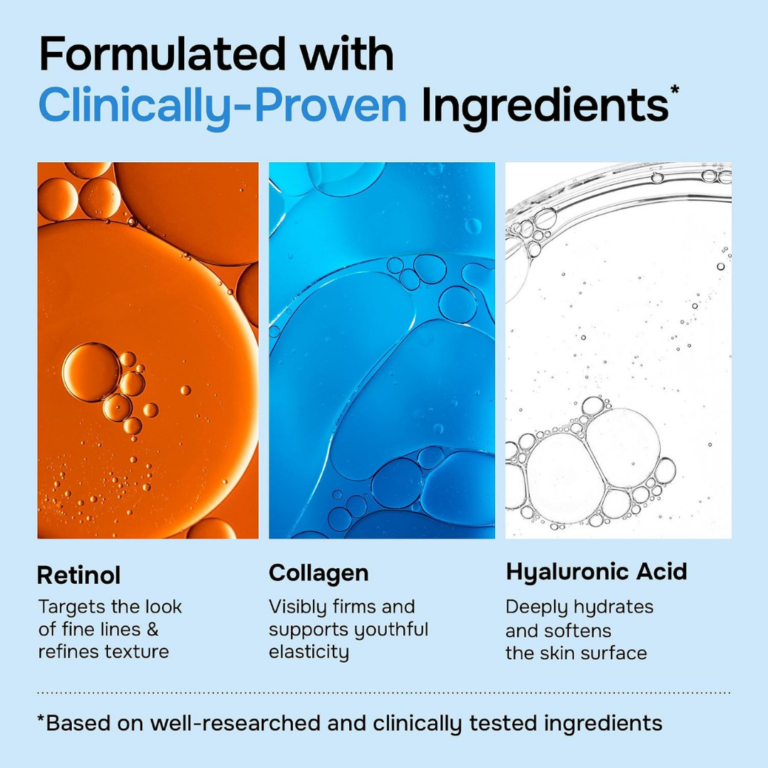 Hidratante de Retinol, Colágeno y Ácido Hialurónico
