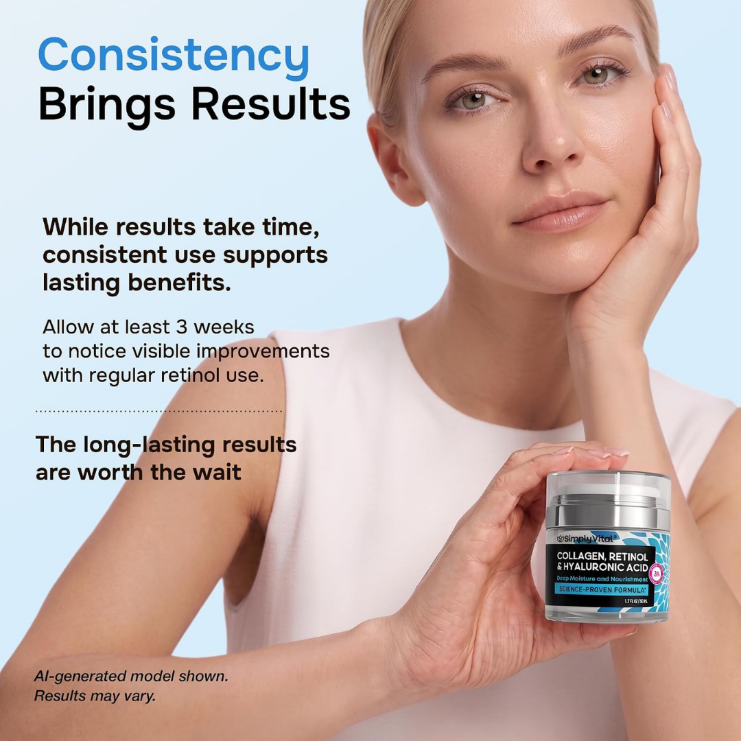 Hidratante de Retinol, Colágeno y Ácido Hialurónico